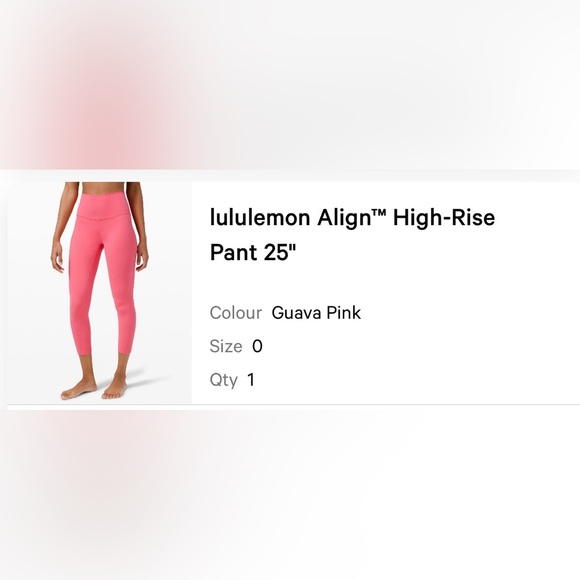 New Lululemon Align High-rise Pant 25” - Picture 6 of 6